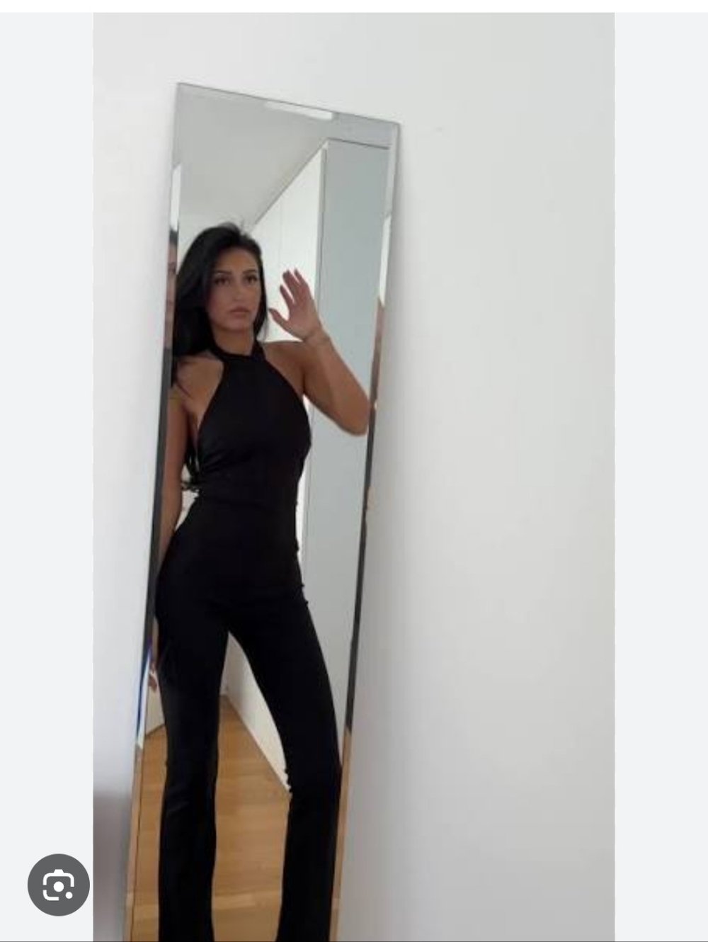 ZARA | Halter Jumpsuit Black Sz S - Picture 3 of 9